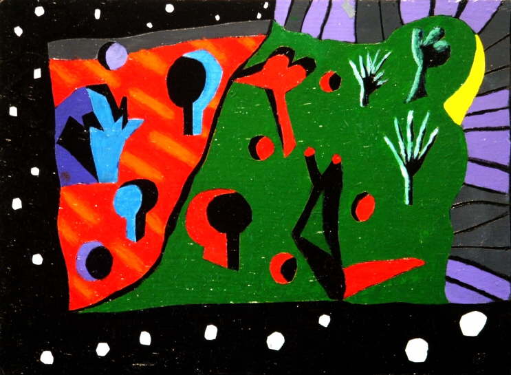 abstract landscape after Matisse