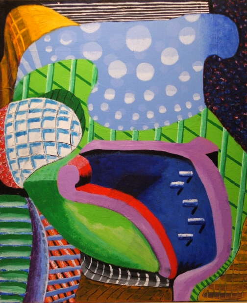 abstract landscape with albert hall mushrooms